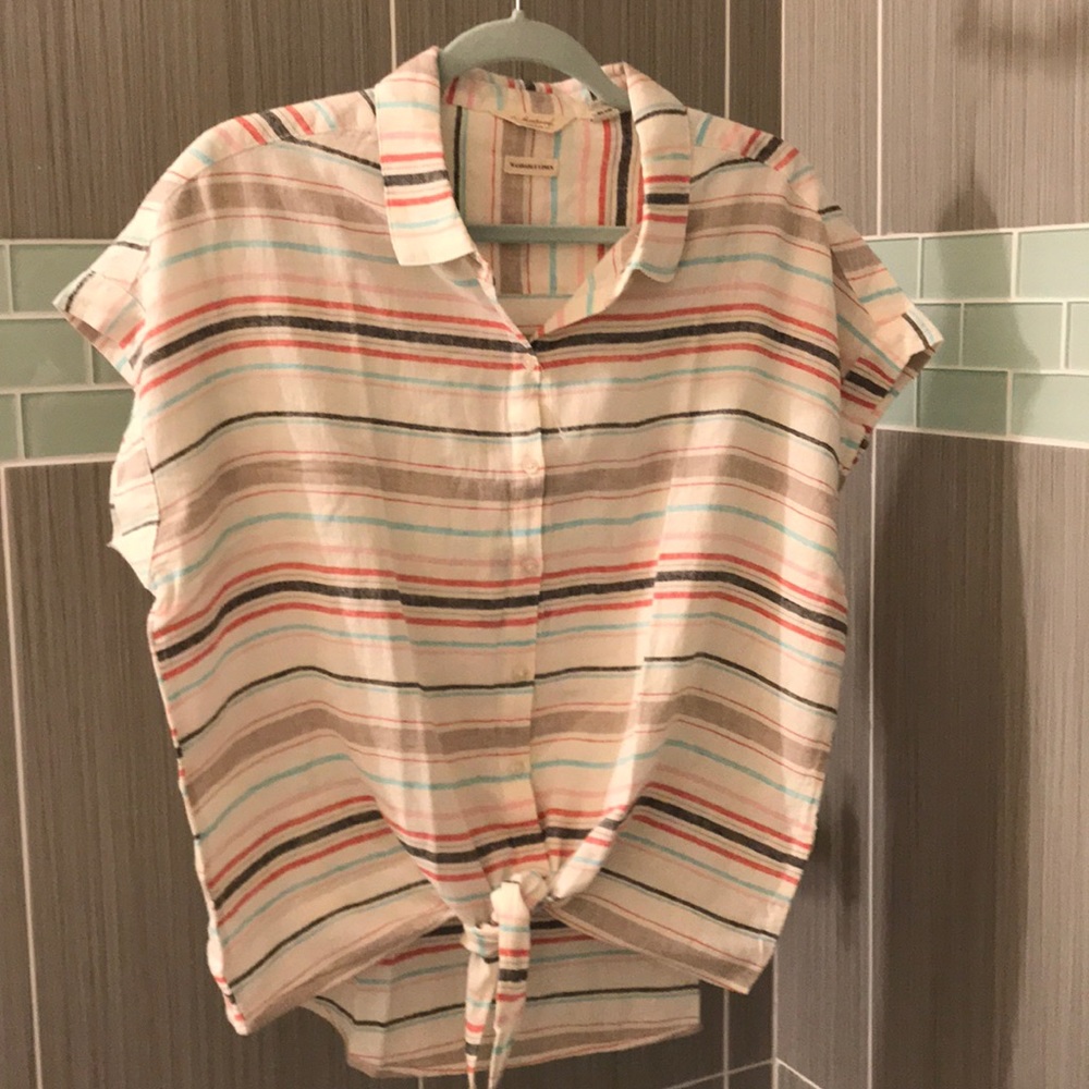 Weatherproof Vintage multi colored stripe shirt